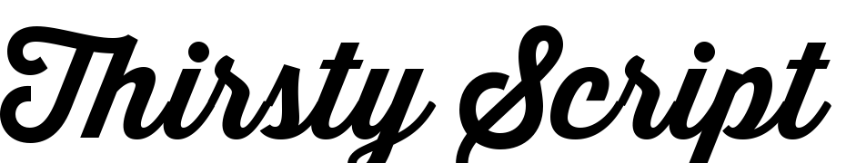 Thirsty Script Bold Font Download Free